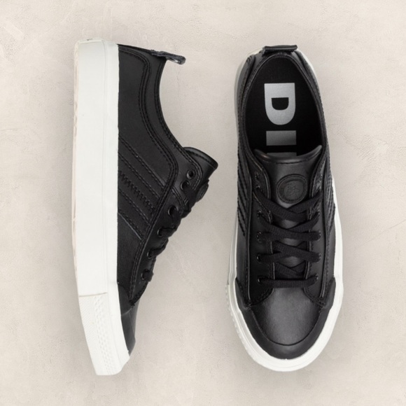 Diesel Other - DIESEL | Men’s S-ASTICO Low Lace Black Lace- Up Sneakers • Size 9